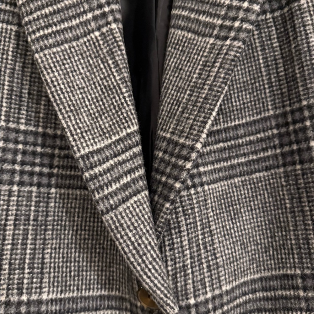Something Navy Brushed Plaid Blazer - image 7